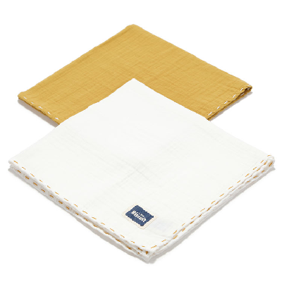 La Millou - 2ks mušelínové pleny - Honey/Off white