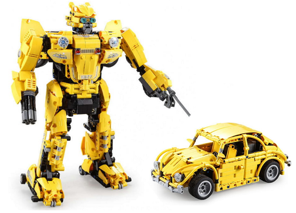 Stavebnice Technic na dálkové ovládání 2v1 - Robot a auto, 1124 ks
