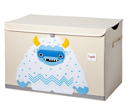 3 Sprouts Uzavíratelná bedna na hračky Yeti Blue