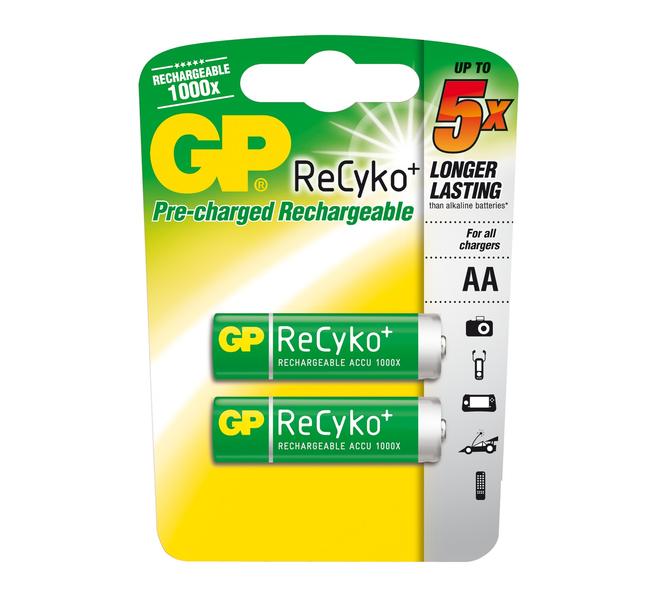 Baterie nabíjecí GP AA 2100mAh Recyko+ Ni-Mh (AA, tužková)